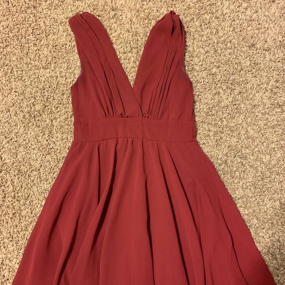 Maroon Homecoming dress